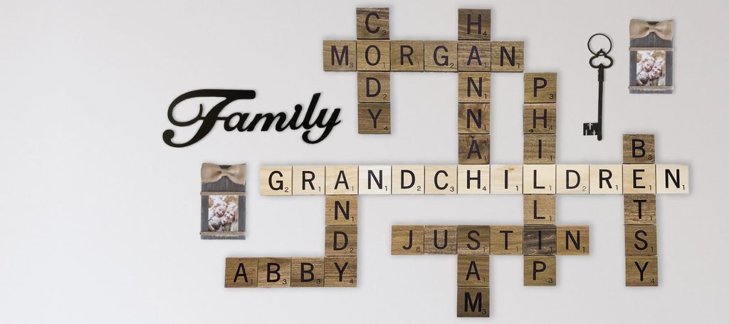 Scrabble Style Wall Art Decor
